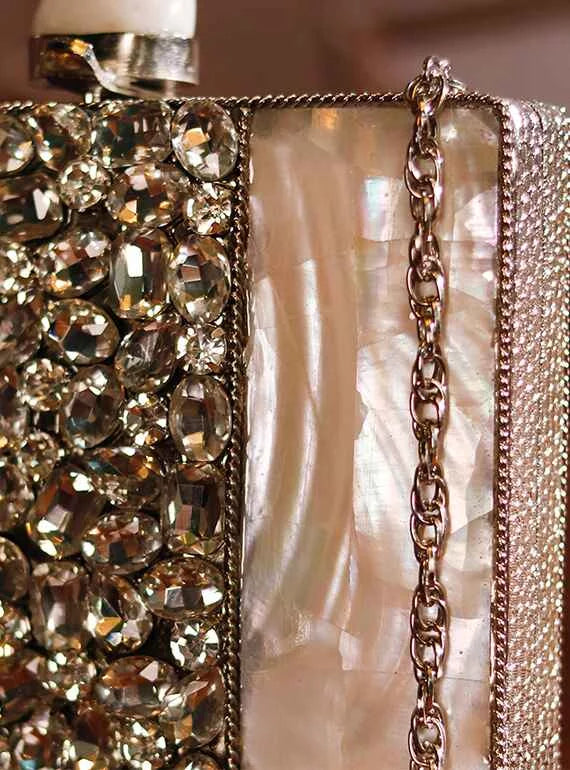 Liyana Mother of Pearl Clutch