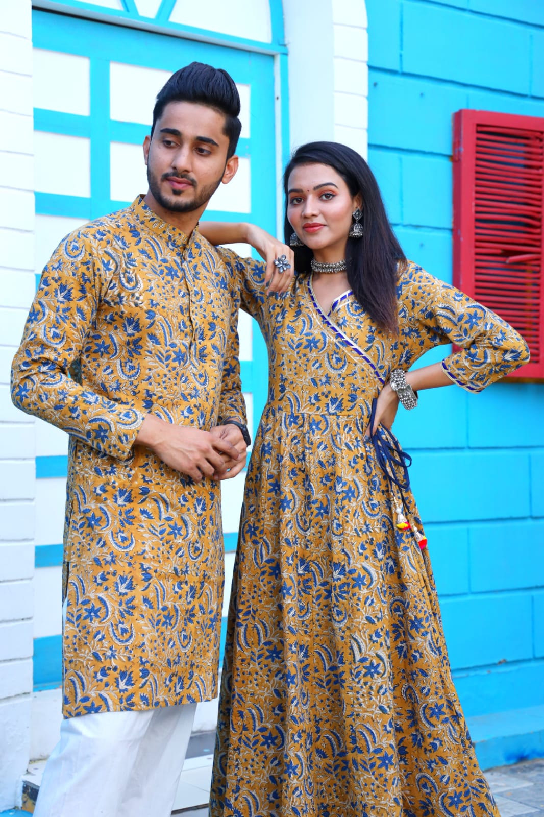 Premium Beautiful Couple Dress IF - Brown